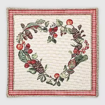 Наволочка Eurotex 44х44 см кремово-зеленый (7703-45)