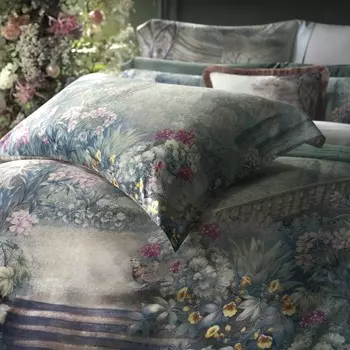 Наволочка Togas Элизиум бело-зеленый 50x90 см, 1 пр.