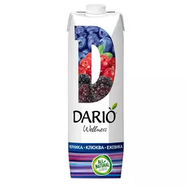 Нектар Dario Wellness Черника-Клюква-Ежевика 1 л