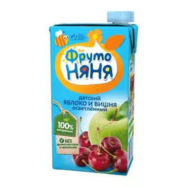Нектар ФрутоНяня из яблок и вишни с 3-х лет 500 мл