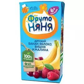 Нектар ФрутоНяня из смеси фруктов, 0,2 л