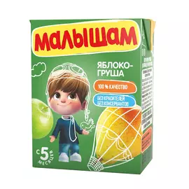 Нектар ФрутоНяня Малышам яблоко-груша с 5-ти месяцев 200 мл