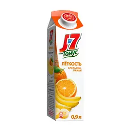 Нектар J7 Тонус Легкость Апельсин и банан с мякотью 0,9 л