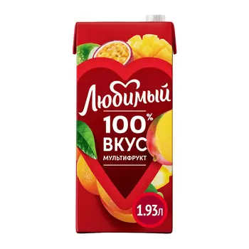 Нектар Любимый Мультифрукт, 1,93 л