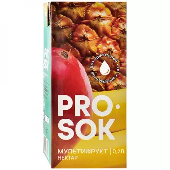 Нектар Pro Sok мультифруктовый, 0,2 л