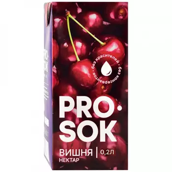 Нектар Pro Sok Вишневый, 0,2 л