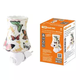 Ночник-аромалампа Tdm electric Данаида керамический с выключателем, Е12, 7 Вт