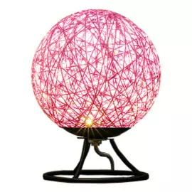 Ночник из ротанга Apeyron розовый