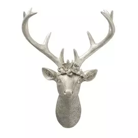 Объект настенный Boltze олень 25х17х32 см серебро