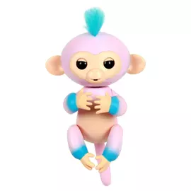 Обезьянка Fingerlings интерактивная Канди розово-голубая