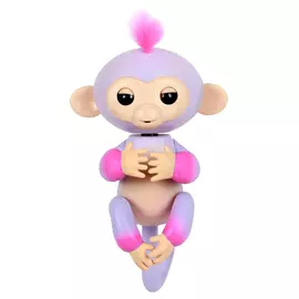Обезьянка Fingerlings интерактивная Сидней пурпурно-розовая