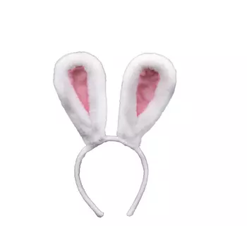 Ободок Артэ-Грим Заячьи ушки бело-розовые