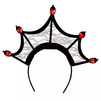 Ободок Carnival Toys корона со стразами красно-черный