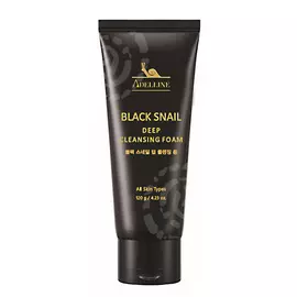 Очищающая пенка для умывания Adelline Black Snail Deep Cle с муцином черной улитки 120 г