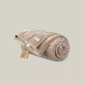 Одеяло утяжеленное Prime Prive Минки бежевый 140x205 см