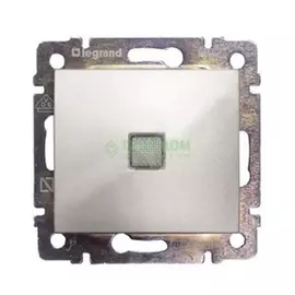 Одноклавишный выключатель с подсветкой legrand valena 770110