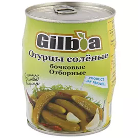 Огурцы GILBOA соленые бочковые отборные, 580 г