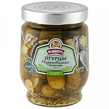 Огурцы Кинто маринованные 530 г
