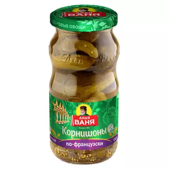 Огурцы корнишоны Дядя Ваня по-французски 460 г