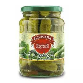 Огурцы маринованные Донская Кухня 670 г