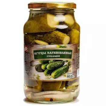 Огурцы Урожайный край стрелецкие, 950 г