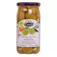 Оливки Delphi фаршированные миндалем 350 г
