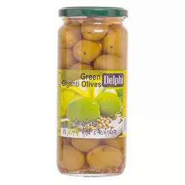 Оливки Delphi с косточкой в маринаде с лимоном 480 г