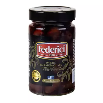 Оливки Federici каламата с косточкой 300 г