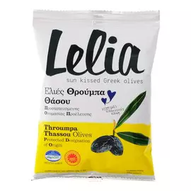 Оливки Lelia с косточкой вяленые Трубес с острова Тассос 150 г