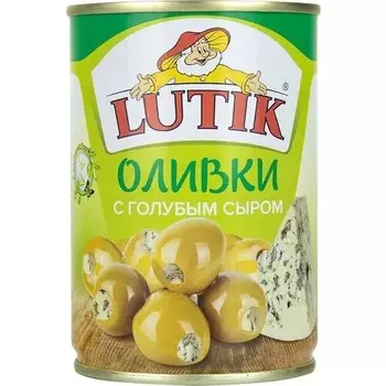 Оливки Lutik с голубым сыром 280 г