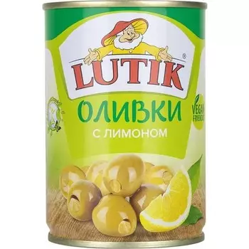 Оливки Lutik с лимоном 280 г