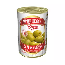 Оливки Принцесса Вкуса с косточкой 300 мл