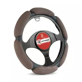 Оплётка руля Autoprofi тёмно-серый размер М 1/10