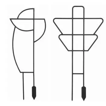 Опора для растений Lamela Геометрия 2шт h45 черный