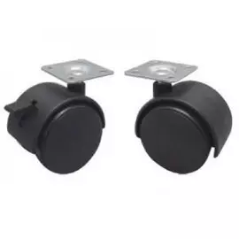 Опора колесная Феникс- строй d40 с флянцем со стопором