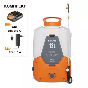 Опрыскиватель аккумуляторный DAEWOO DSA 1221LI SET с АКБ и ЗУ