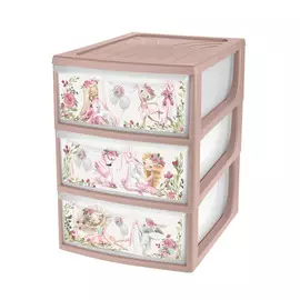 Органайзер Пластишка А5 3 ящика коричневый