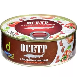 Осетр EcoFood С овощами и фасолью в томатном соусе 240 г