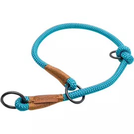 Ошейник для собак GREAT&amp;SMALL Rope 6 мм х 400 мм голубой