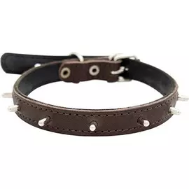 Ошейник для собак ZOOEXPRESS Еж 2 сл 14 мм 35 см Коричневый