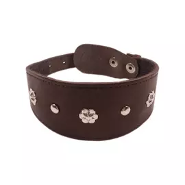 Ошейник для собак ZOOEXPRESS Камбала коричневый 40 см