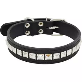 Ошейник для собак ZOOEXPRESS Металл 2 сл 36 мм 60 см Черный