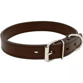 Ошейник для собак ZOOEXPRESS Строченый 2 сл 18 мм 42 см Коричневый