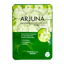 Освежающая маска для лица All New Cosmetic Arjuna Cucumber Essence mask с эссенцией огурца