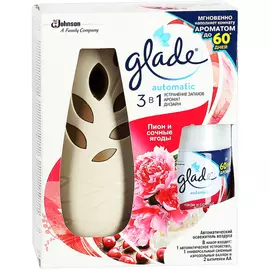 Освежитель воздуха Glade Пион и сочные ягоды автоматический 269 мл