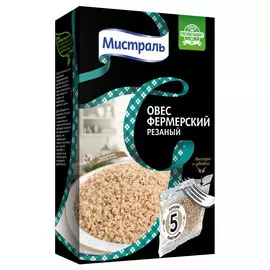 Овес Мистраль Фермерский резаный 5х80 г