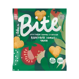 Паффы-чипсы Take a Bitey мультизлаковые со вкусом Вяленый томат, чили 30 г