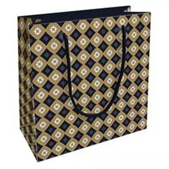 Пакет бумажный подарочный Be Smart 20х20 см. Коллекция "Gentleman", горчичный