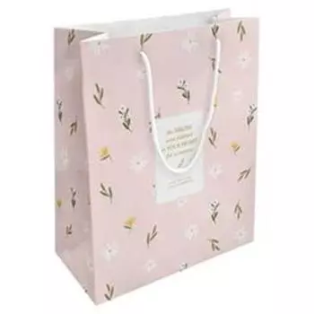 Пакет бумажный подарочный Be Smart 25х32 см. Коллекция "April", розовый