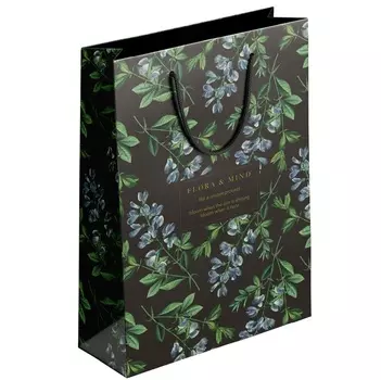 Пакет бумажный подарочный Be Smart 32х49 см. Коллекция "Flora", баптизия